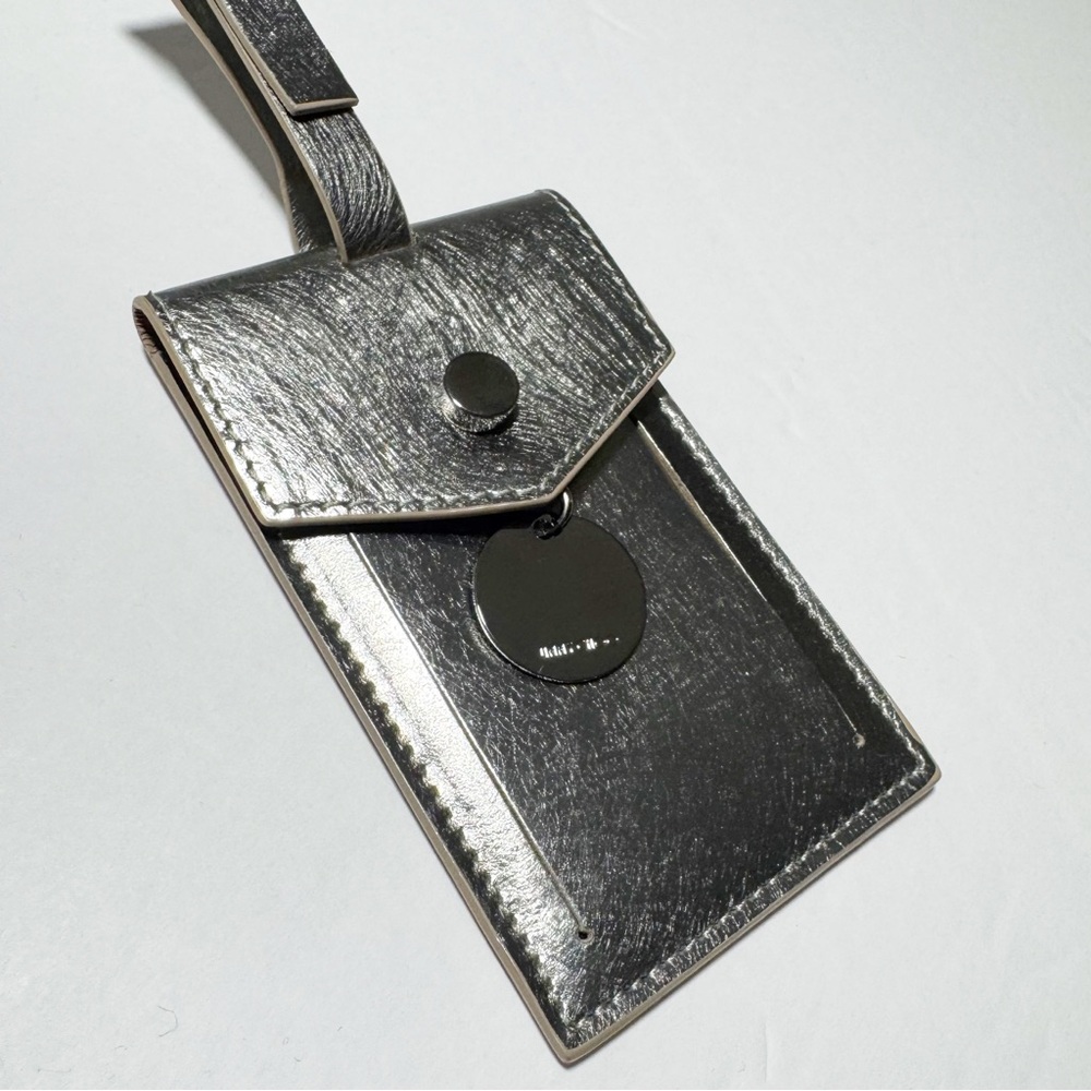 Jimmy Choo Vintage Silver Luggage Tag NWOT